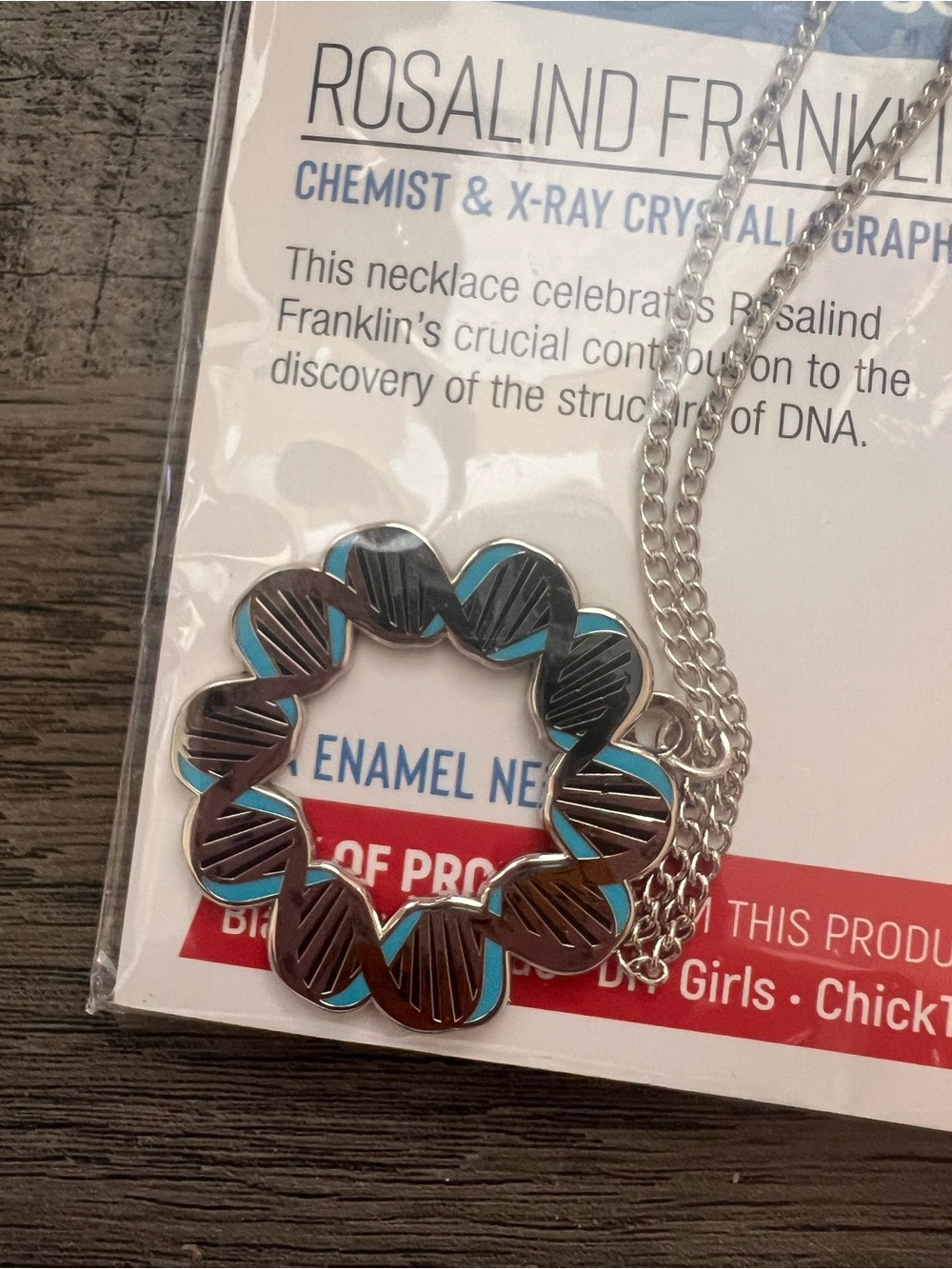 Women in Science DNA Enamel Necklace